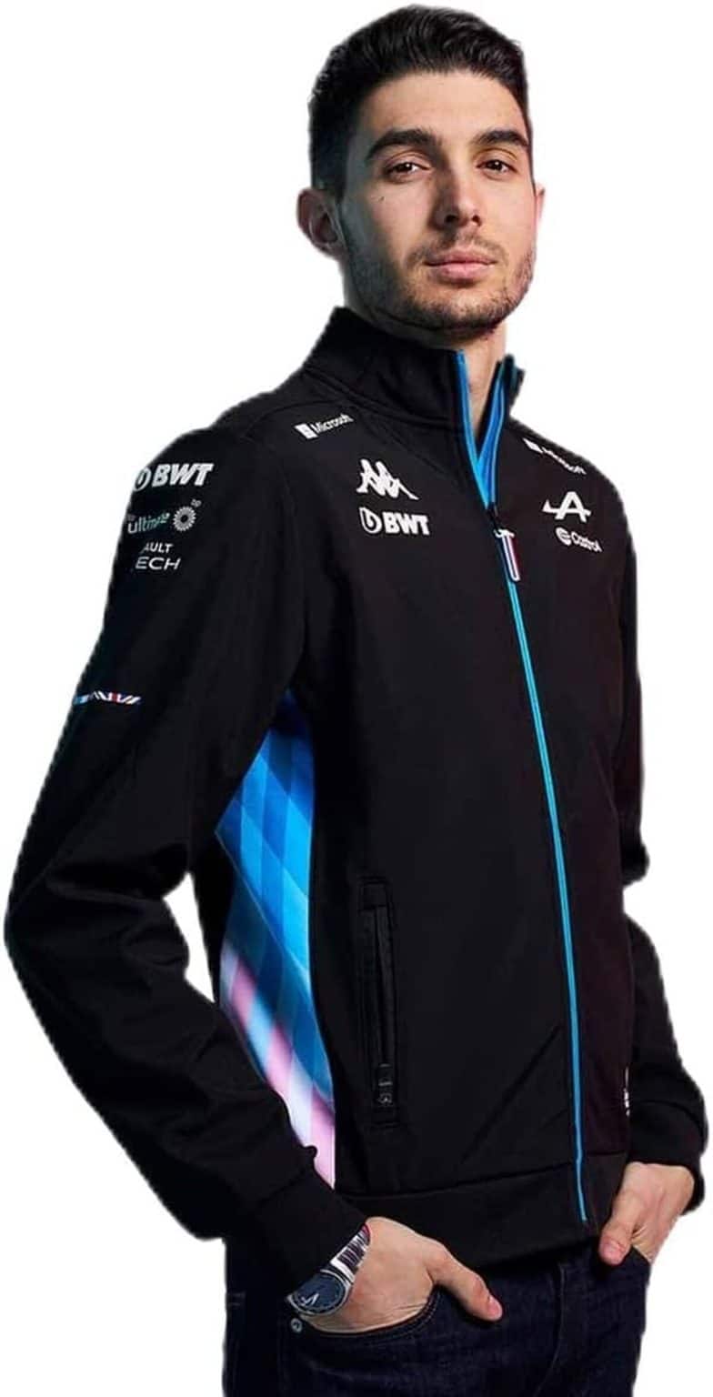 Veste Kappa Adofre BWT Alpine F1 Team 2024 Pour Homme - Bleu - Taille 2XL - 75% Polyester, 25% Coton - 7