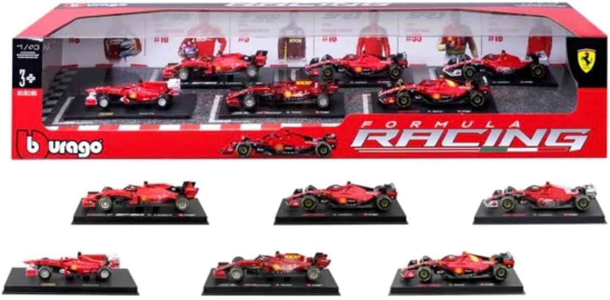 Test Bburago Ferrari F1 : six chariots de collection à l'échelle 1 : 43