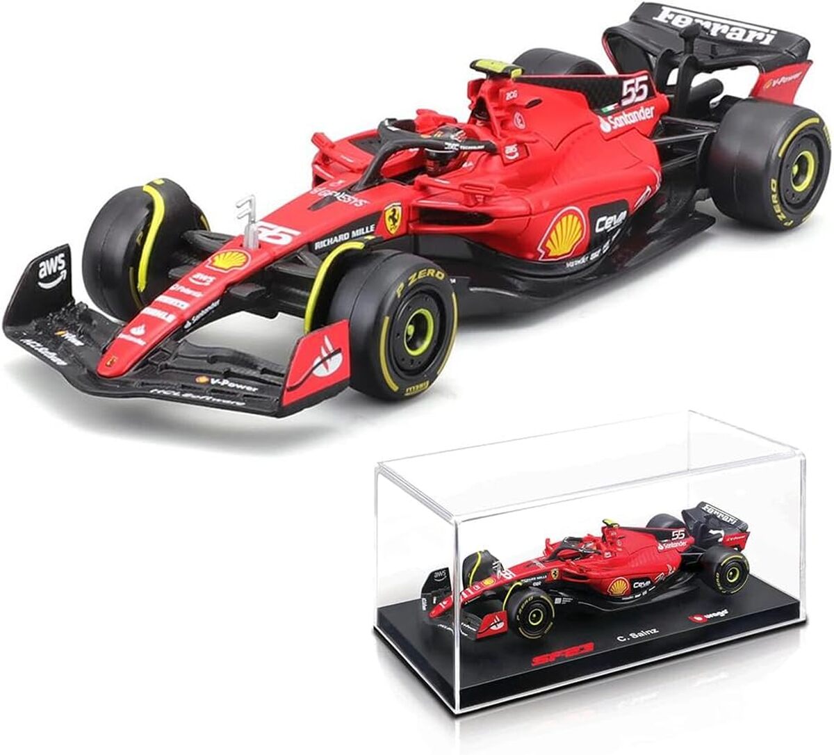 Test : ferrari SF-23 Sainz, modèle réduit impressionnant