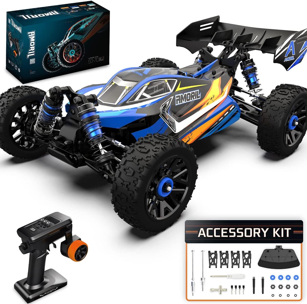 Buggy Tout-terrain T2M Pirate Boomer II – 1/10 Thermique, 4WD, Orange (Neuf, Précommande)
