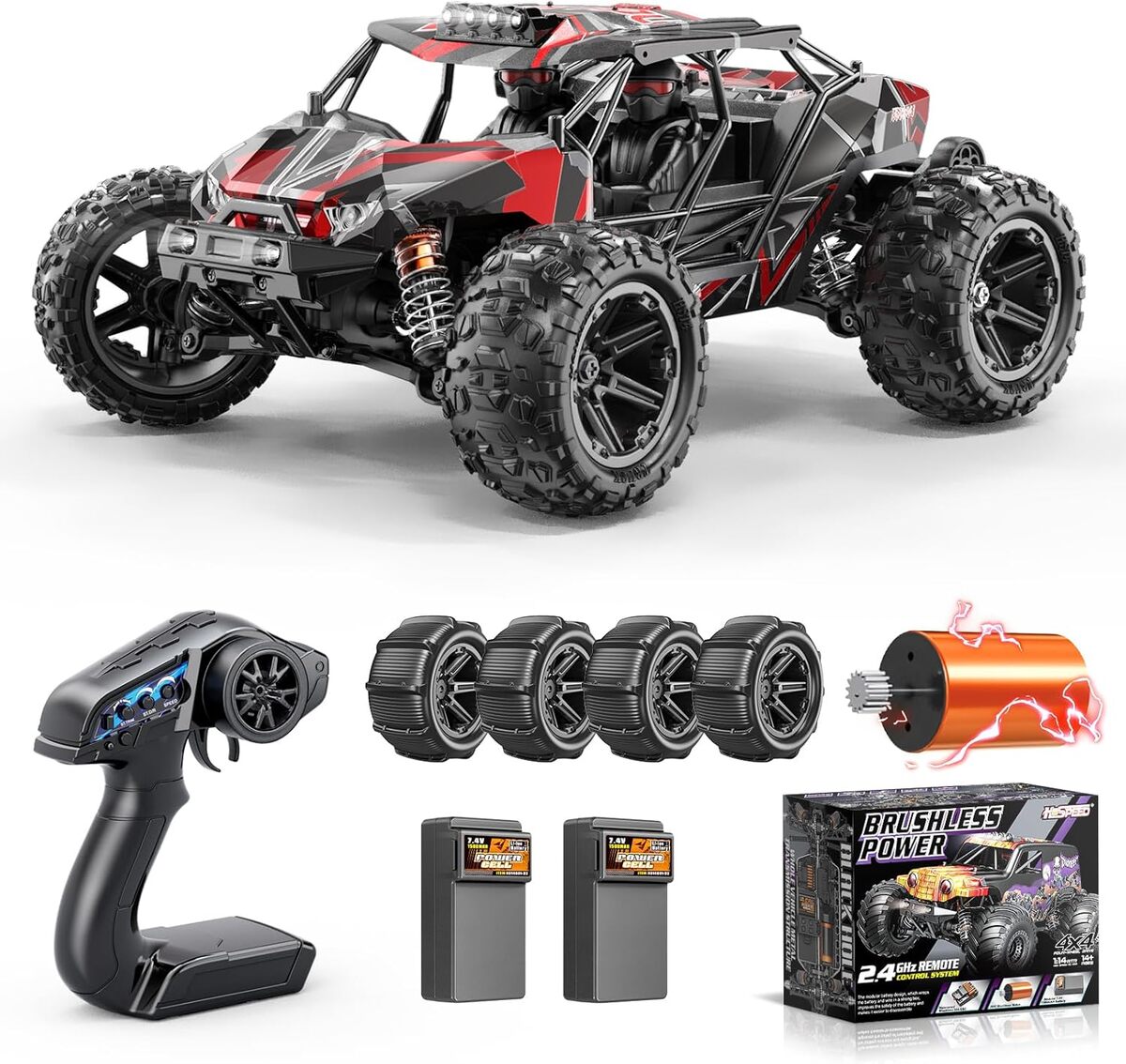 Test de la voiture télécommandée Womaqu 1/14 50 km/h 4x4 tout-terrain
