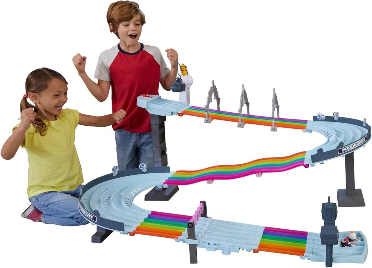 Test piste Route Arc-en-Ciel Hot Wheels Mario Kart GXX41