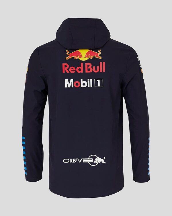 Red Bull Racing Formula One Team – Produit officiel de Formule 1 – Réplique de veste de pluie imperméable – Ciel nocturne – Unisexe