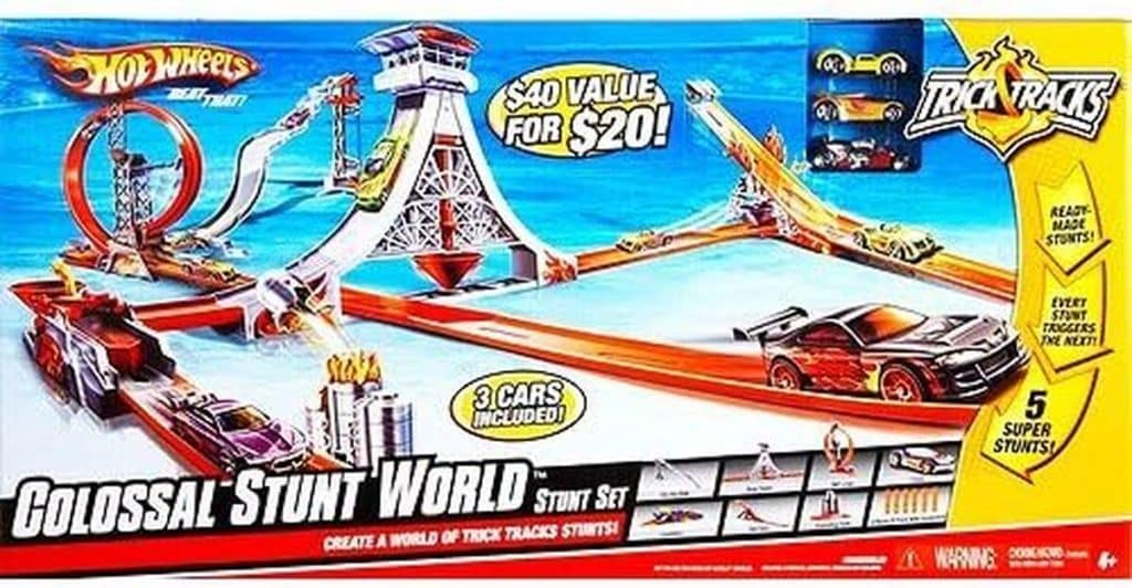 Test : hot wheels trick tracks stunt set, l'aventure colossale