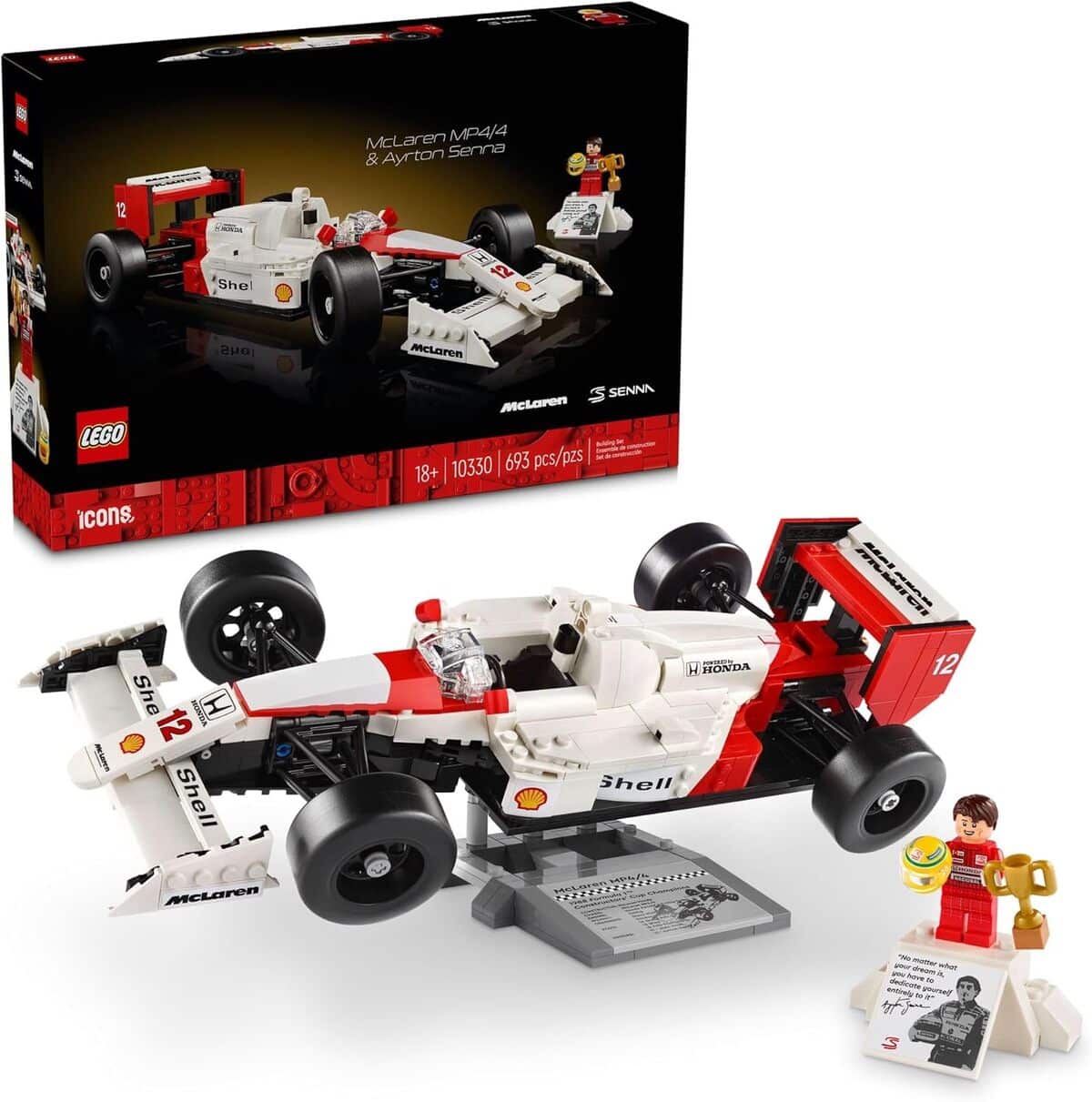Test : lEGO Icons McLaren F1, mini figurine & voiture pour adultes