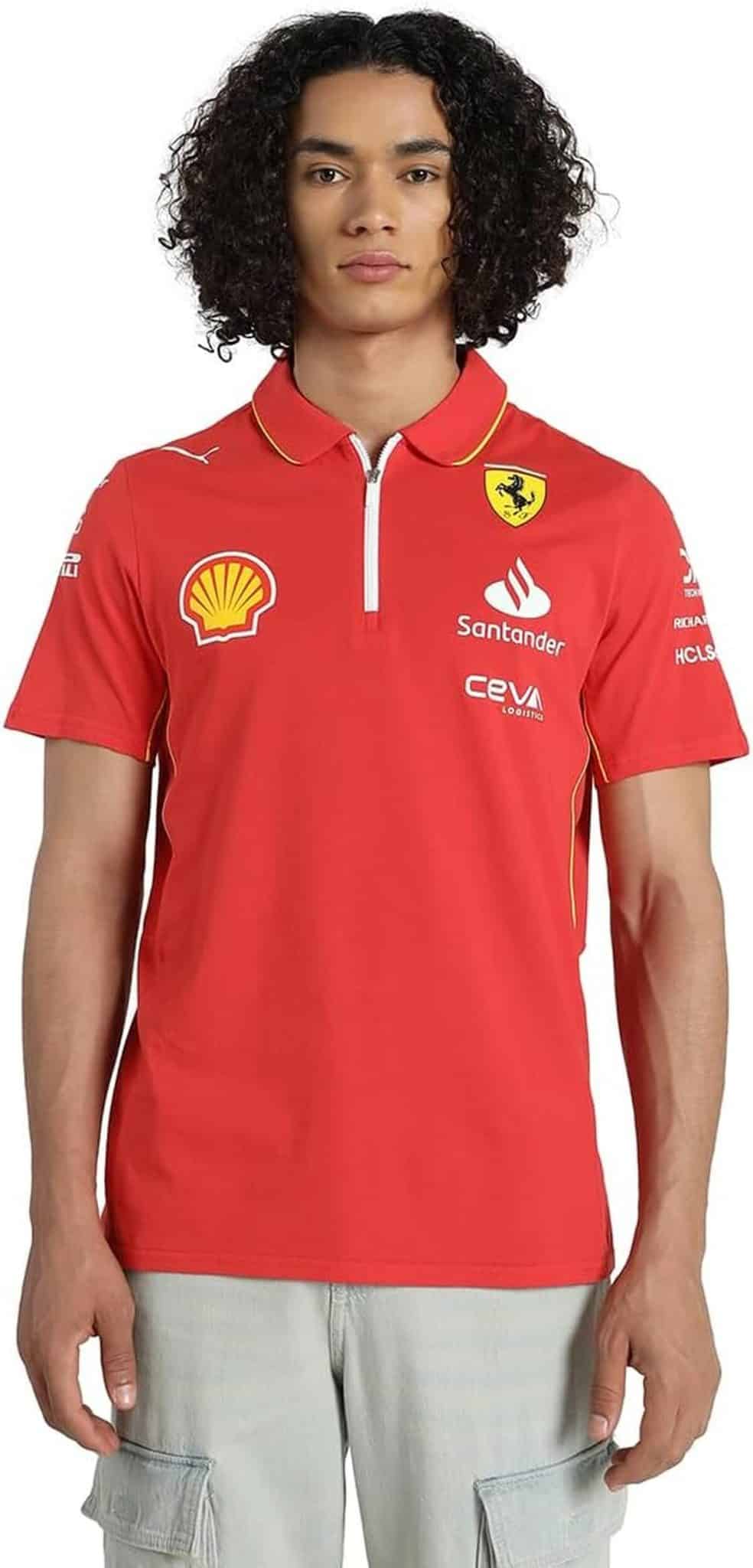 Test : polo Scuderia Ferrari 2025 rouge brûlé PUMA 3XL