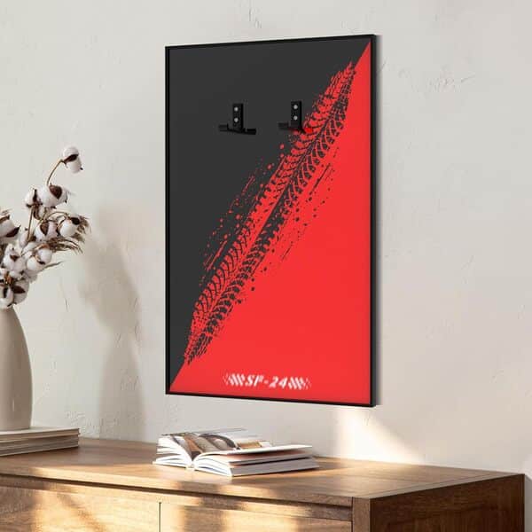 Tableau mural pour Lego Technic Ferrari SF-24 F1 - Support mural pour kit de construction de voiture Lego 42207 (voiture non incluse) - Montage facile - Décoration d'intérieur créative