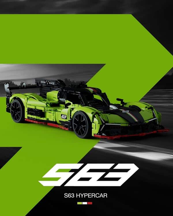 Nifeliz S63 Kit Maquette Hypercar pour Adultes, Jouet de Construction de Voiture de Course à l'Échelle 1:8​, Sport Automobile à Collectionner Cadeau pour Hommes et Femmes (3699 pièces, NF10283)