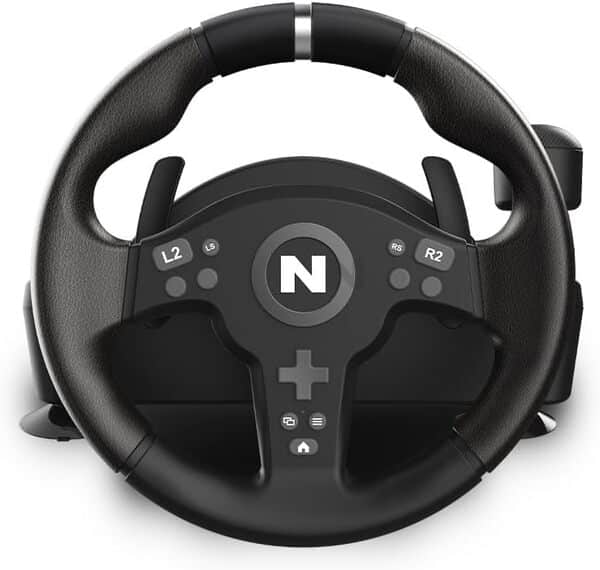 NITHO Drive Pro V200 Volant de Course avec Pédales et Levier de Vitesse, Volant 270° pour PC, PS4, Xbox One, Xbox Series X/S, Racing Wheel avec Vibration Compatible avec Simulateur de Conduite Gaming