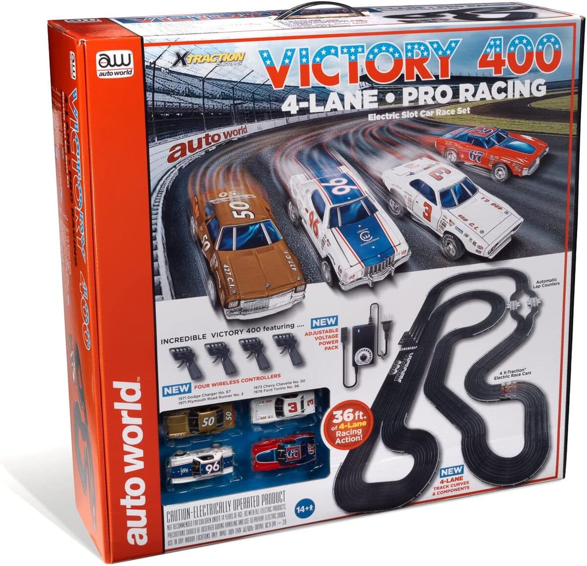 Test : auto World Victory 400 jeu de course à 4 voies échelle HO