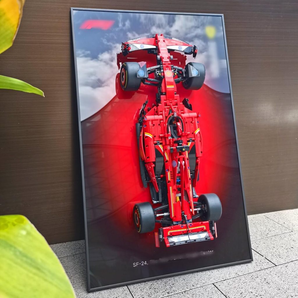 Test du panneau mural JKZUZU pour Lego Ferrari SF-24 F1