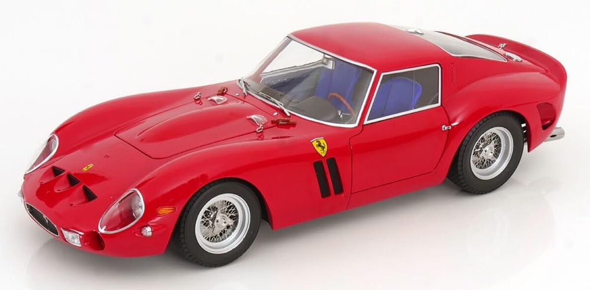 Test du modèle de voiture KK Scale KKDC120121 - Ferrar. 250 GTO rouge 1962 échelle 1/12