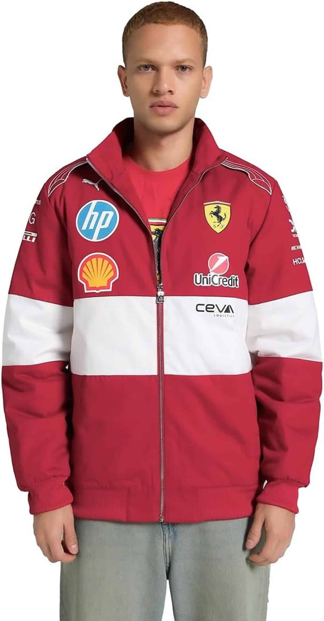 Test : veste Puma vintage Racing Scuderia Ferrari F1 2025 rouge taille S