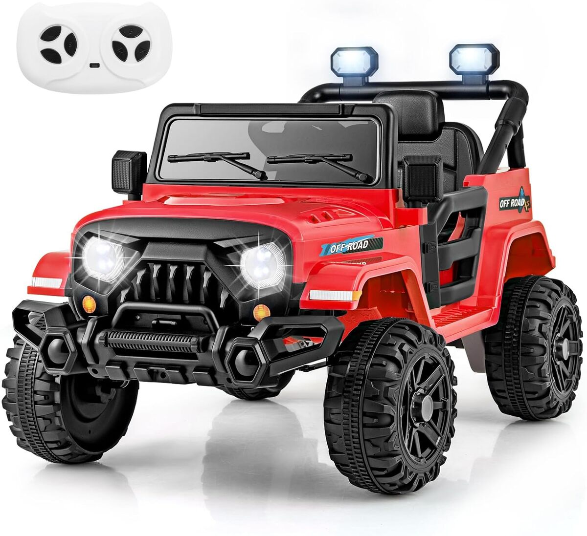 Test : voiture électrique Goplus rouge 12V 4x4 enfant