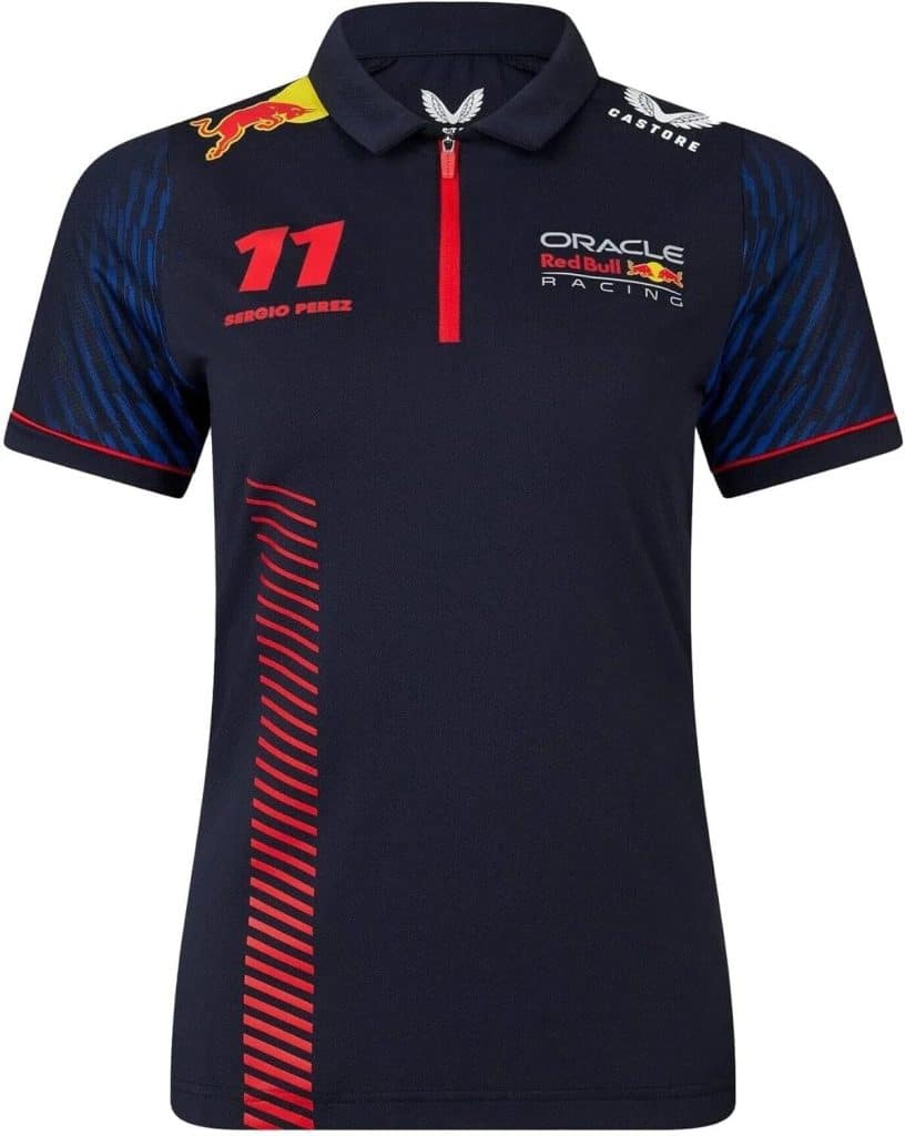 Essai : polo femme bleu Red Bull Racing Sergio Perez n°11 F1