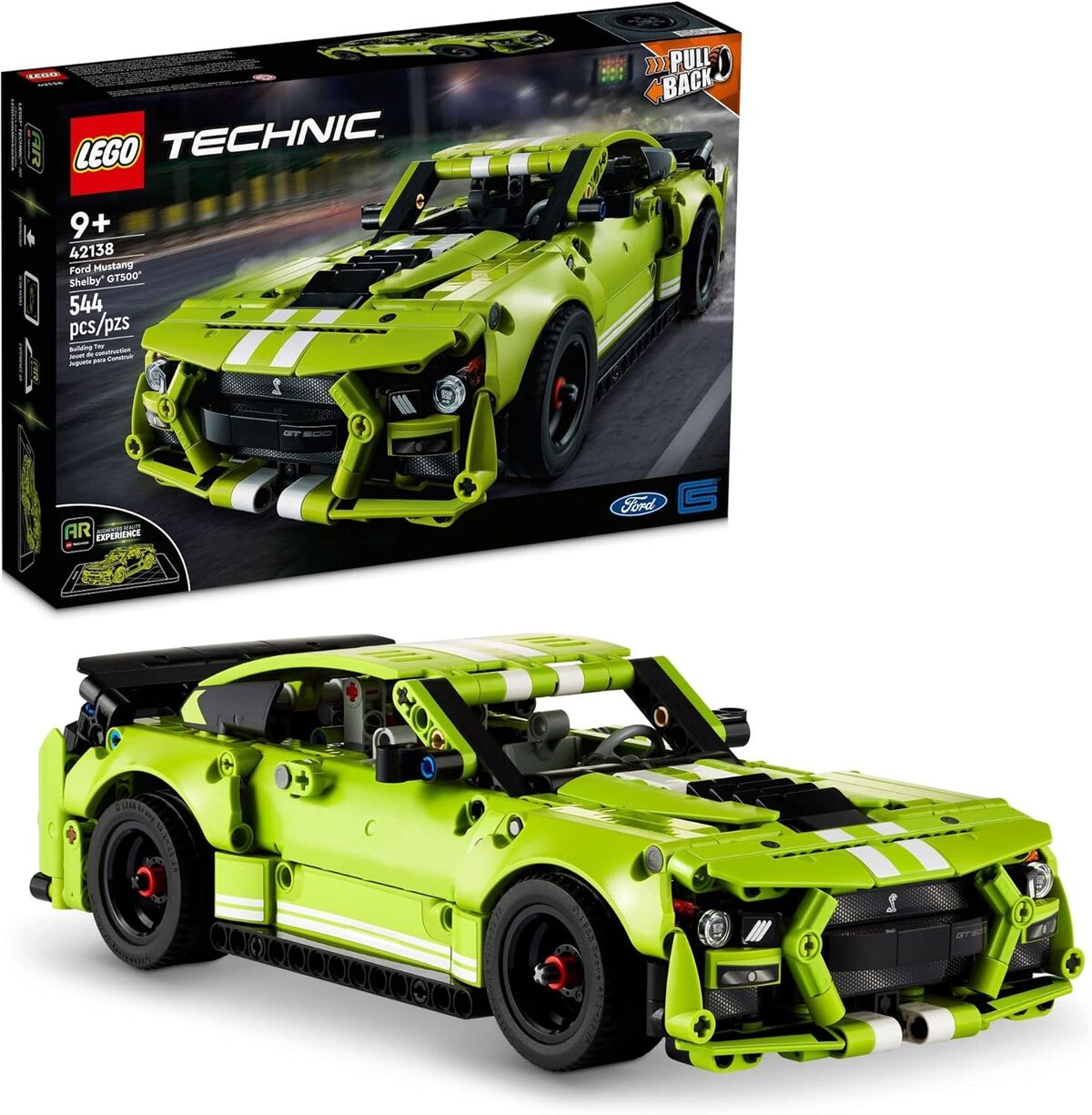 Test : lego technic Ford Mustang Shelby GT500 42138, la voiture de course à remontoir