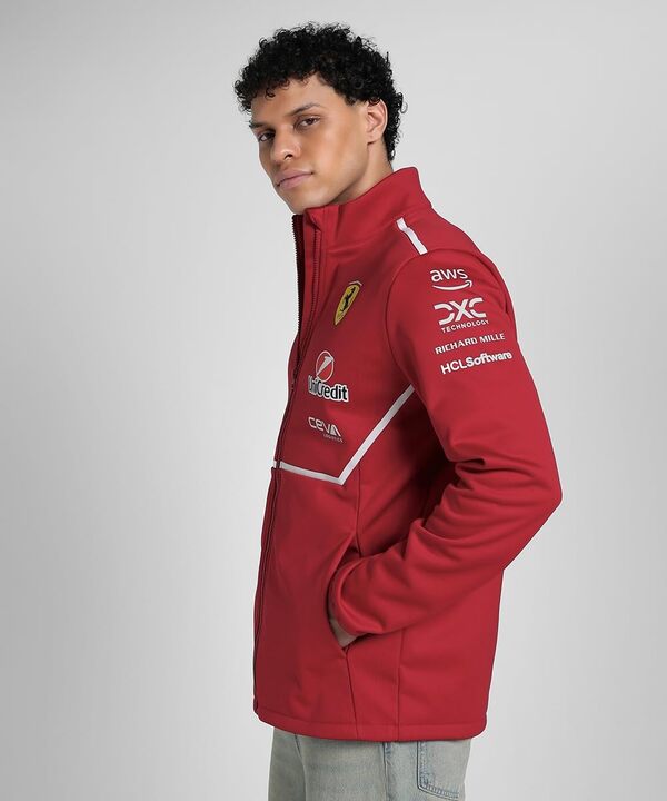 PUMA Veste Softshell Scuderia Ferrari F1 2025 - Rouge