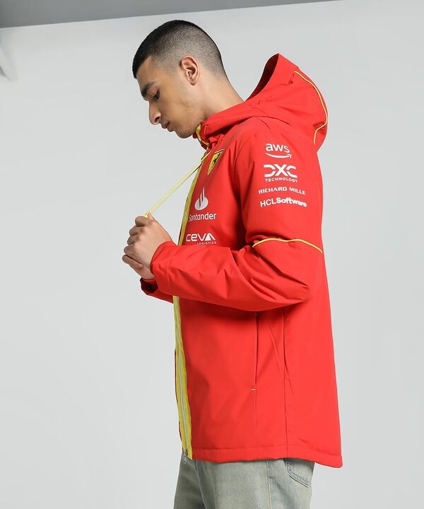 PUMA Veste de pluie Scuderia Ferrari 2024 Pro pour homme - Rouge