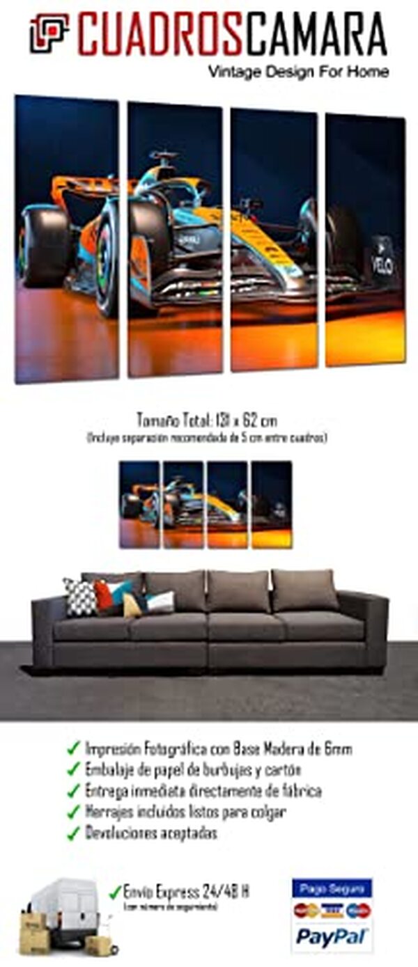 Découvrez notre avis détaillé sur le tableau moderne Formule 1 représentant la McLaren MCL60 de 2026 : design contemporain, détails captivants, ajout parfait pour votre collection d'art ou décoration intérieure