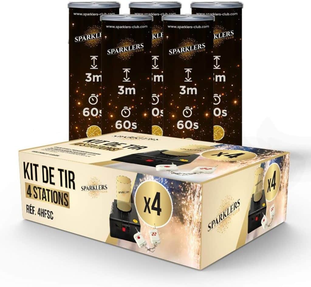 Test : machine à étincelles lumineuses Sparkler Club CAT F1 pour mariage