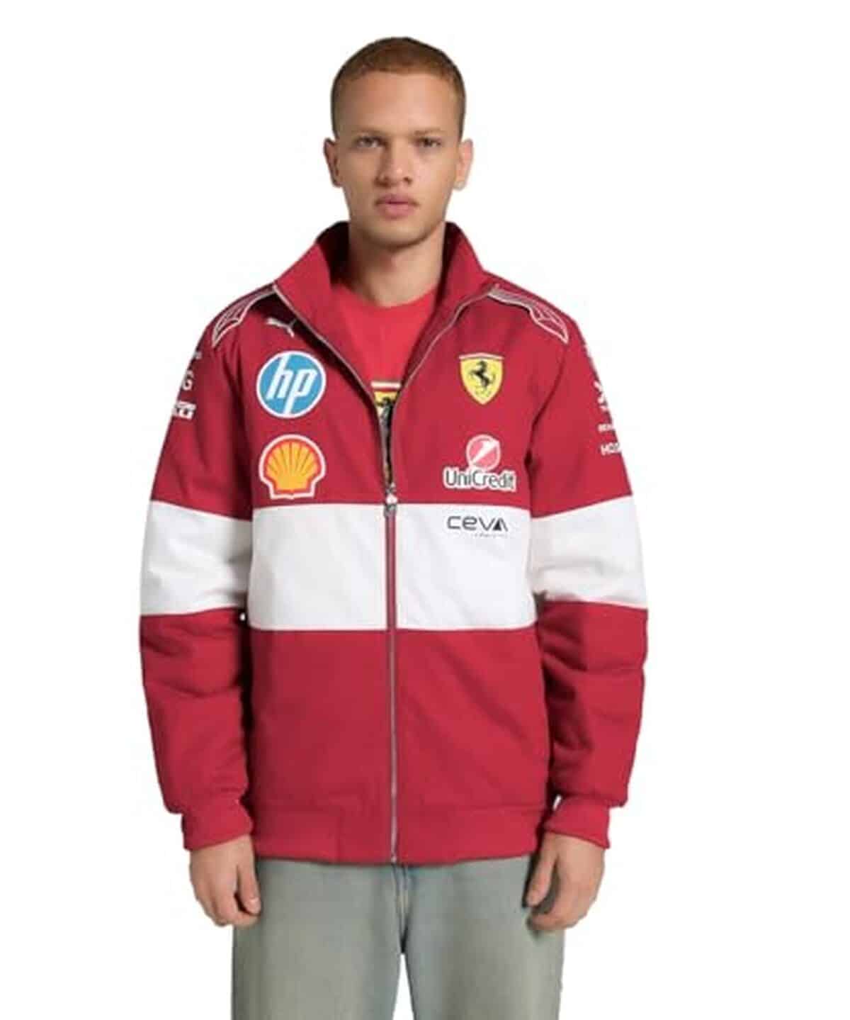 Test : veste vintage racing PUMA Scuderia Ferrari F1 2026 rouge taille L