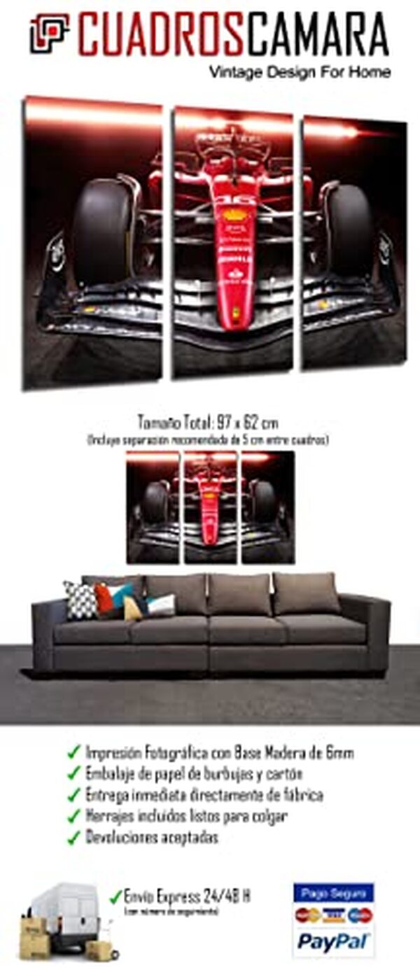 Découvrez notre analyse complète du tableau photographique Ferrari SF-23, format 97 x 62 cm : style, qualité et impact visuel pour les passionnés d'automobile