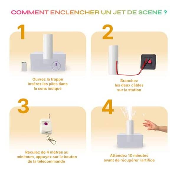Découvrez le pack Sparkler Club pour illuminer vos événements. Profitez de l'éclat des jets de scène or de 3 mètres pendant 30 secondes pour des moments inoubliables. Idéal pour mariages, concerts et fêtes.