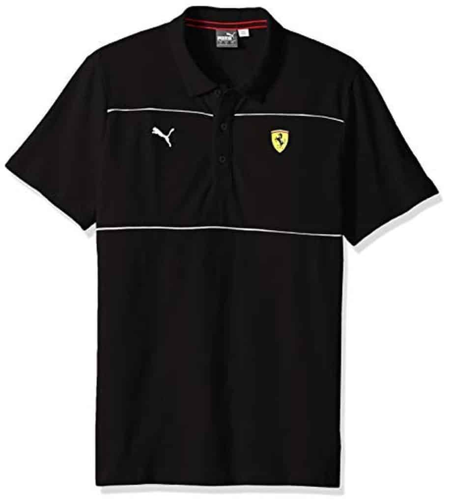 Avis sur le polo Scuderia Ferrari de Puma : élégance en rose et noir