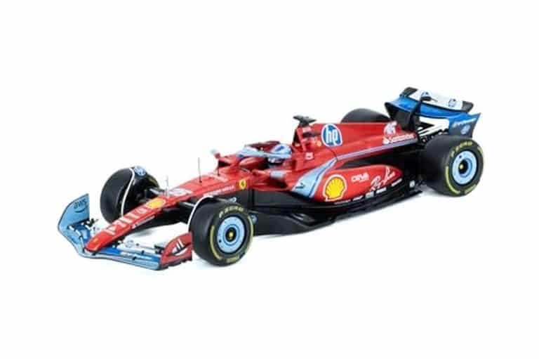Bburago - Ferrari SF24 F1 Miami 2024#Leclerc avec casque - Voiture Miniature en Métal 1/18 - Modèle Officiel Ferrari Formule 1 Saison 2024 - Détails très réalistes - Ferrari Collector Edition Bburago - Ferrari SF24 F1 Miami 2024#Leclerc avec casque - Voiture Miniature en Métal 1/18 - Modèle Officiel Ferrari Formule 1 Saison 2024 - Détails très réalistes - Ferrari Collector Edition