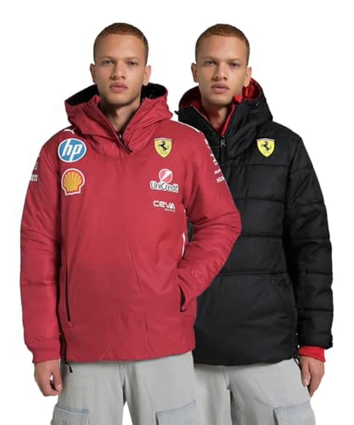 Test de la veste réversible Scuderia Ferrari F1 2026 par Puma