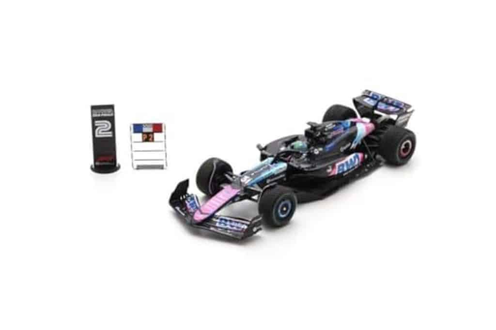 Test du modèle Spark Alpine F1 Brésil GP 2026, 2ème place Ocon échelle 1/43
