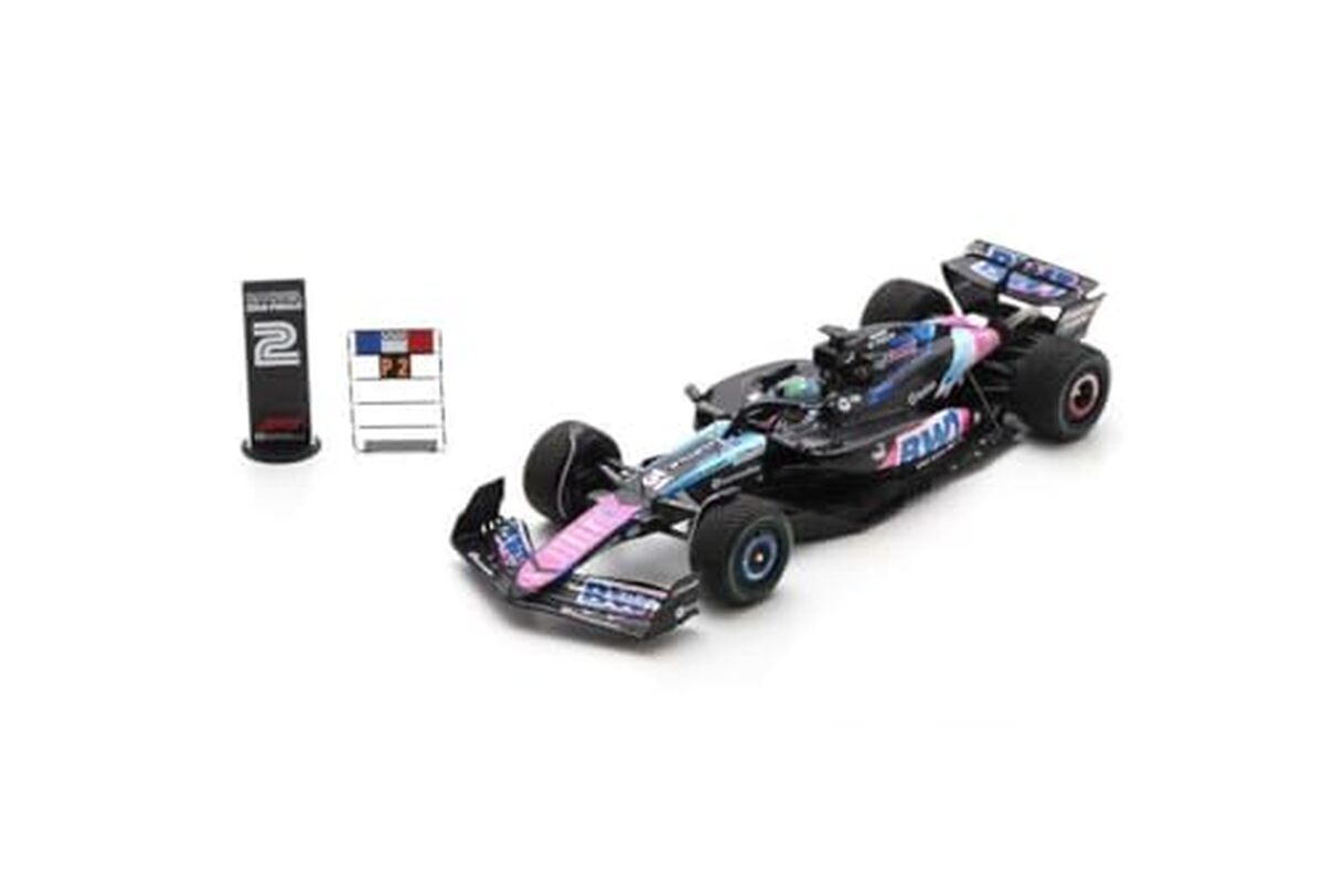 Test du modèle Spark Alpine F1 Brésil GP 2026, 2ème place Ocon échelle 1/43