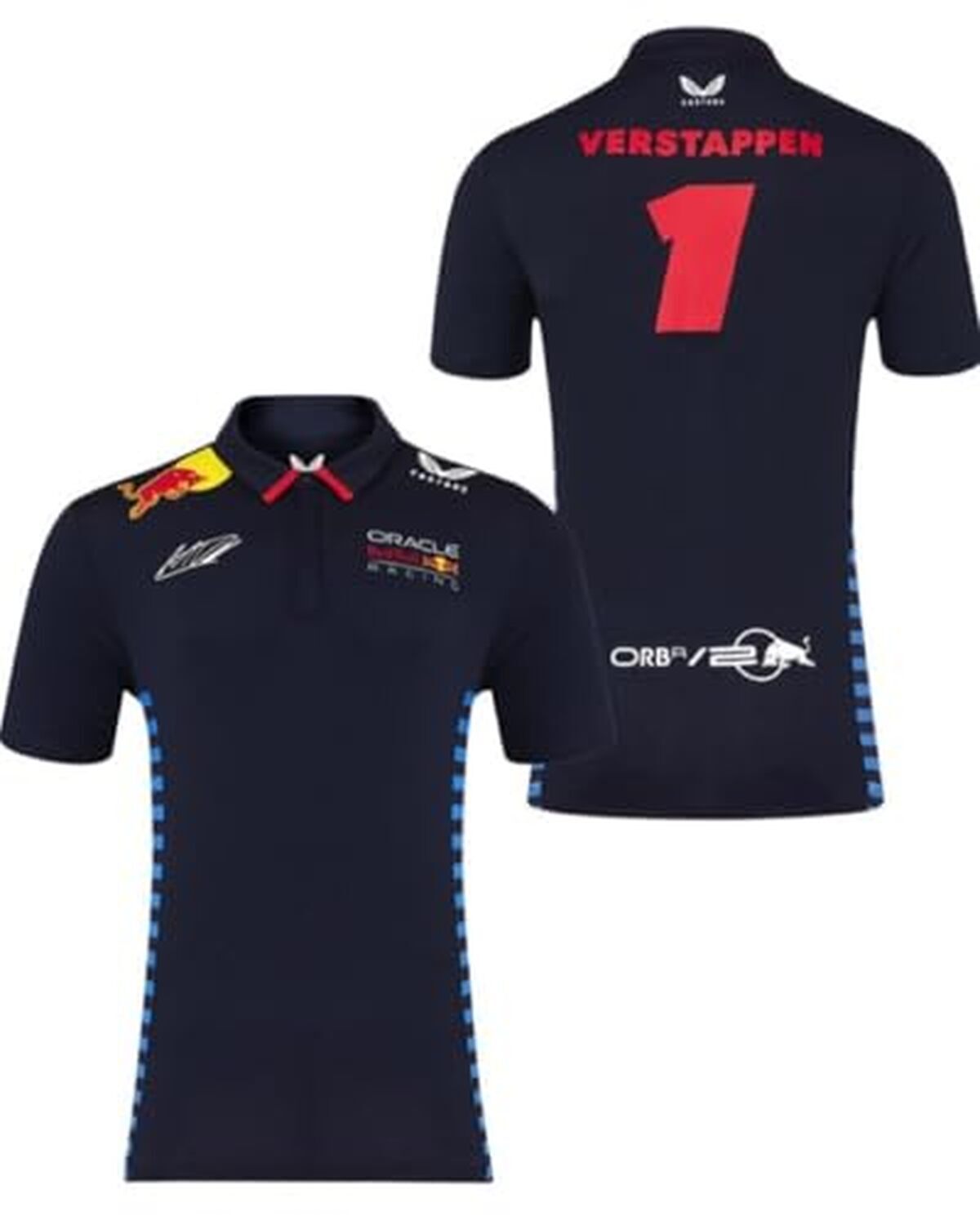 Test : polo officiel Oracle Red Bull racing Max Verstappen bleu