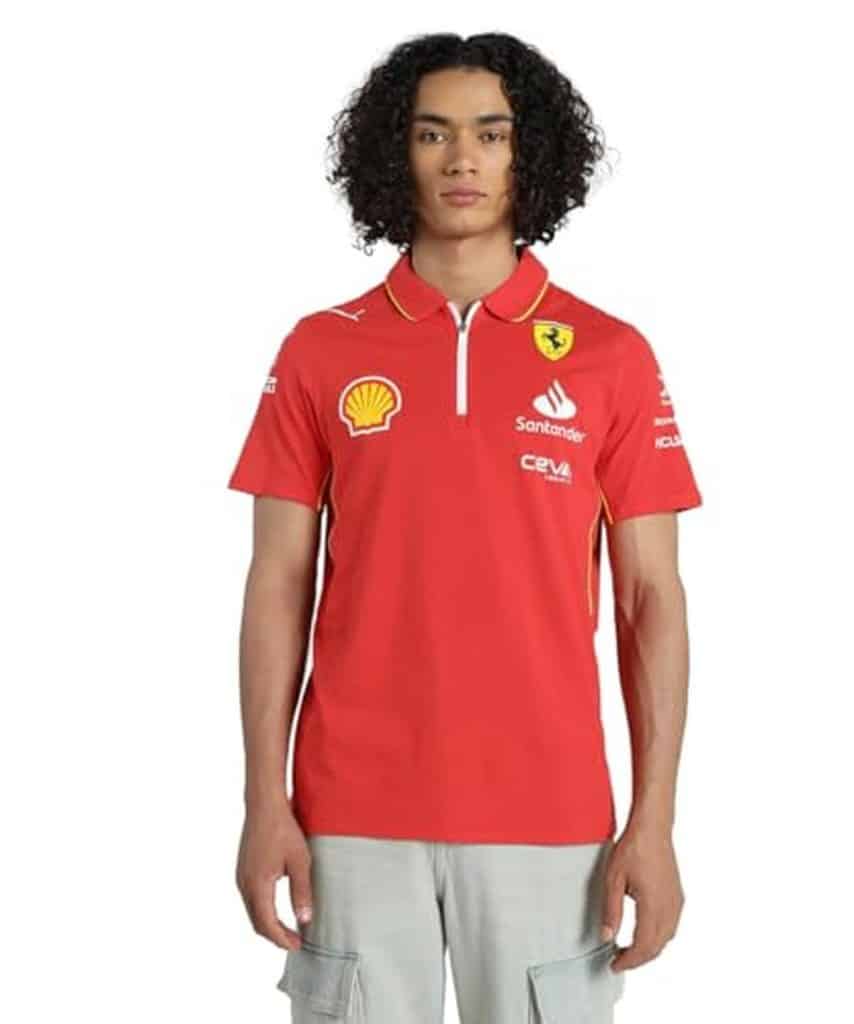 Test polo PUMA Scuderia Ferrari 2026 rouge brûlé