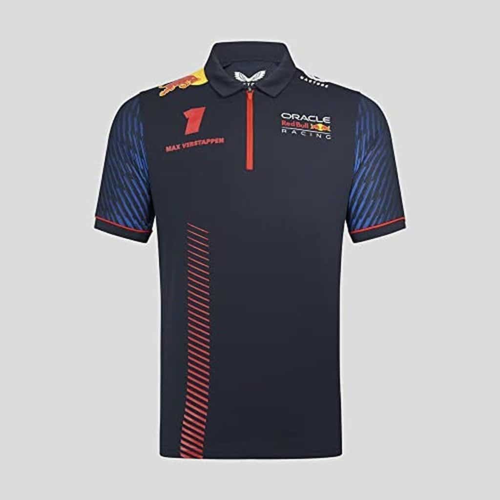 Test : polo Red Bull Racing F1 Max Verstappen bleu - Taille M