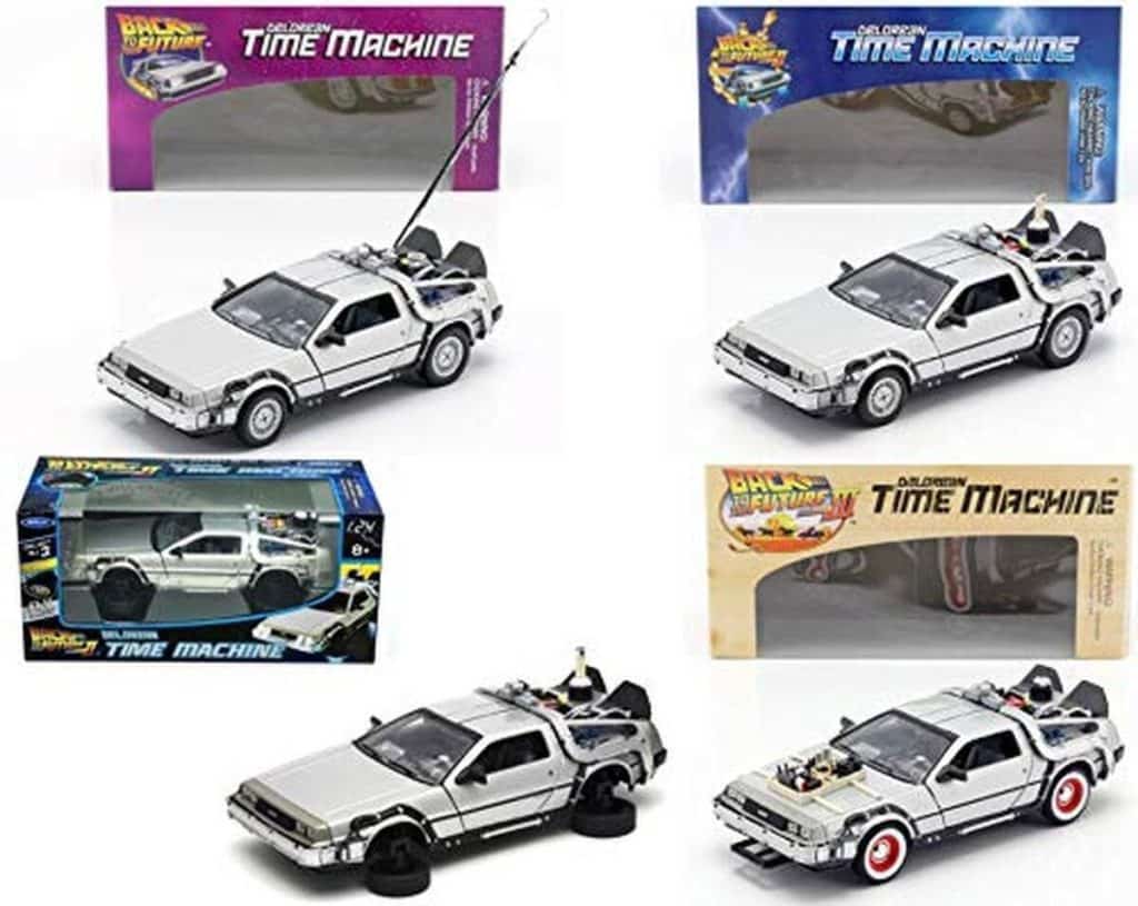 Test : welly OPO 10 - lot de 4 voitures delorean à l'échelle 1 : 24