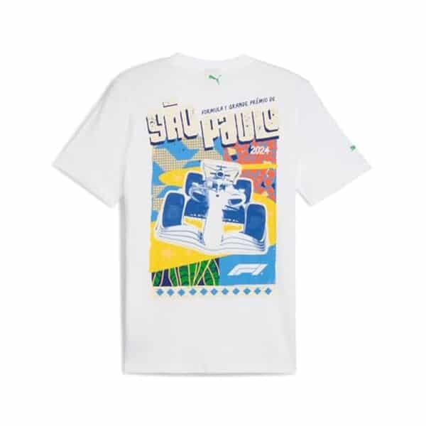 Découvrez notre test approfondi du t-shirt graphique Formule 1 pour homme de Puma : confort, design et style au rendez-vous pour les passionnés de F1.