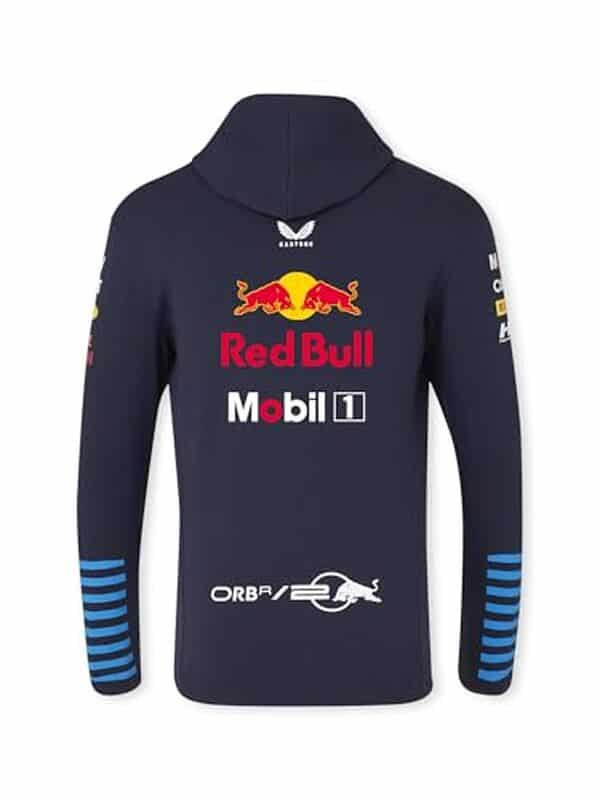 Découvrez notre test du sweat à capuche Red Bull Racing 2026 : un confort exceptionnel et un style moderne en bleu nocturne pour les passionnés de sport automobile.