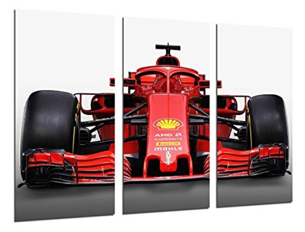 Avis sur le tableau Ferrari F1 SF71-H : une touche déco unique