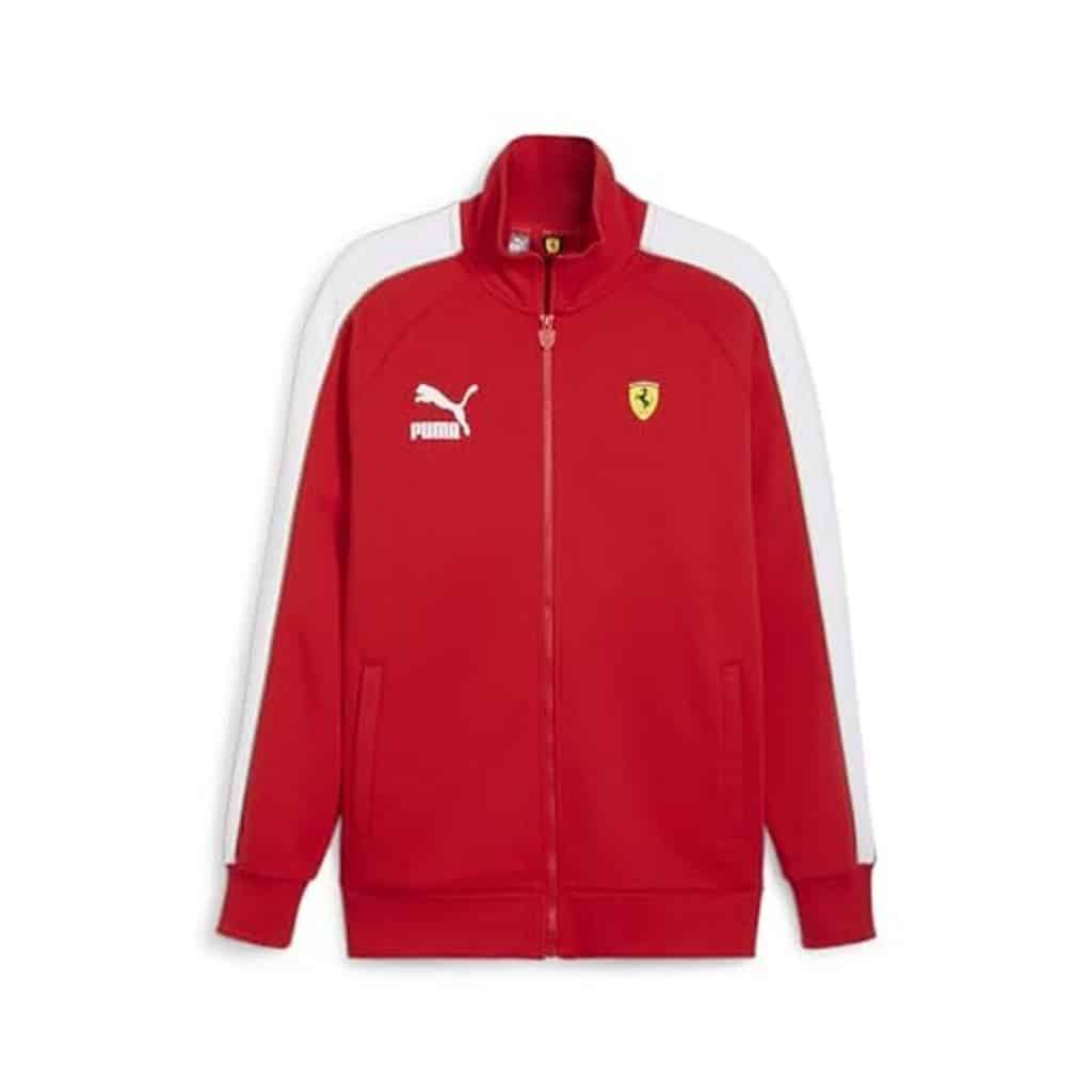 Test de la veste de survêtement Puma Scuderia Ferrari Mt7 rouge
