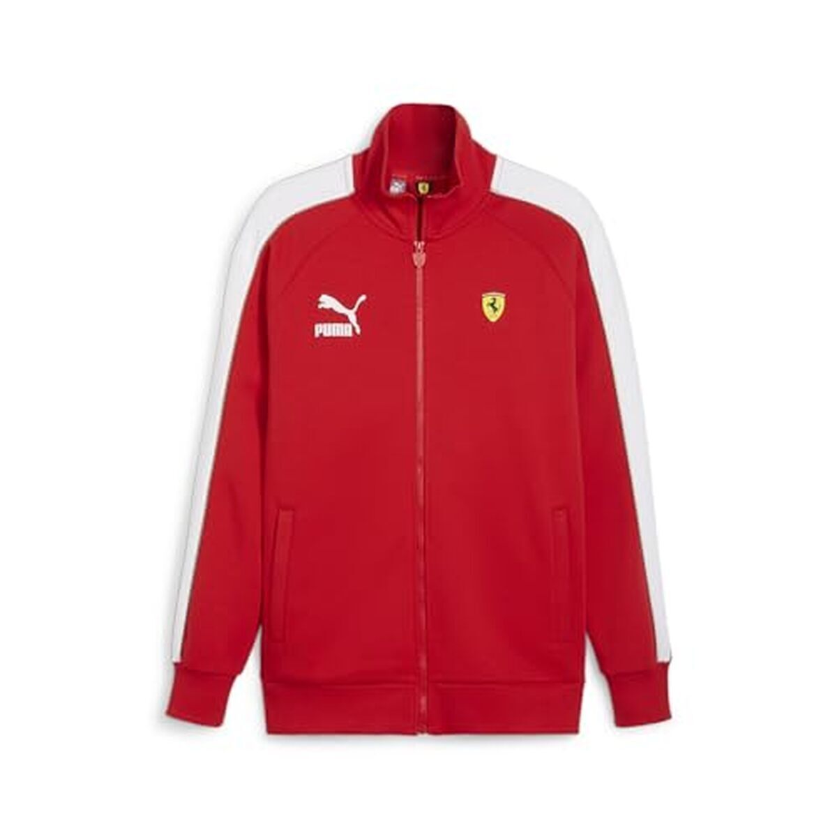 Test de la veste de survêtement Puma Scuderia Ferrari Mt7 rouge