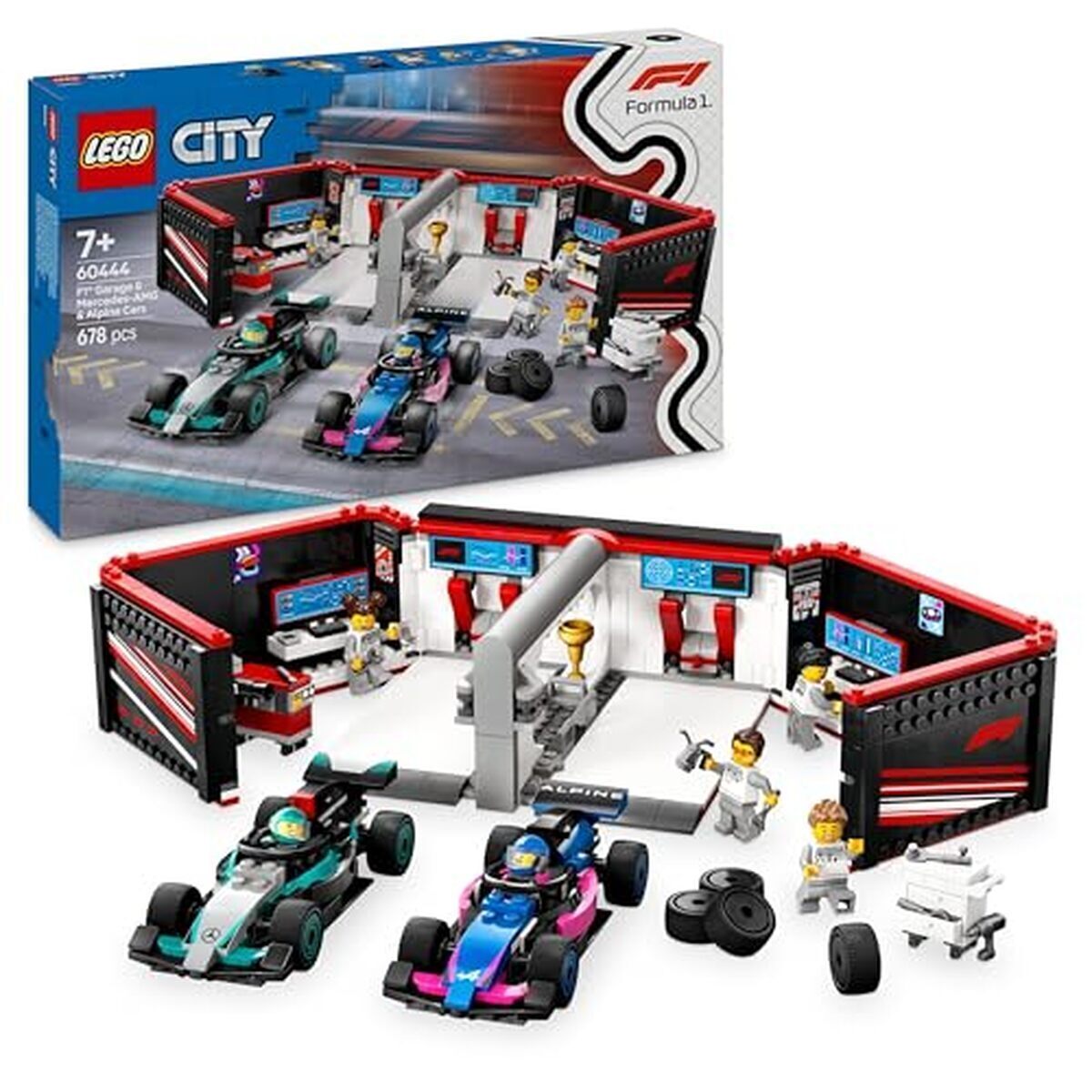 Test du garage Lego city mercedes-amg et alpine