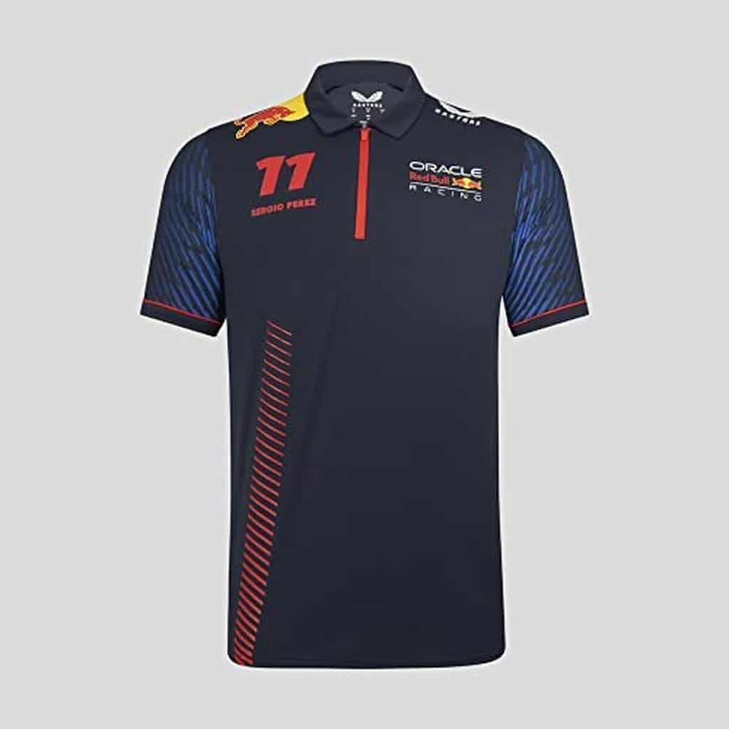 Test du polo Red Bull Racing F1 Team Sergio Perez 11 officiel bleu taille L