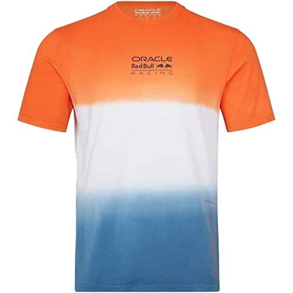 Test du t-shirt Red Bull Racing F1 Max Verstappen orange