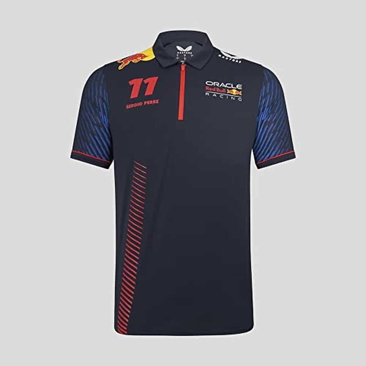 Test : polo Red Bull Racing F1 Sergio Perez 11 bleu S