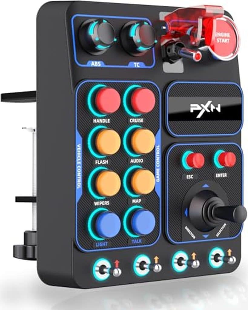 Test PXN CB1 : boîtier de boutons RGB pour simulateur de camion et course