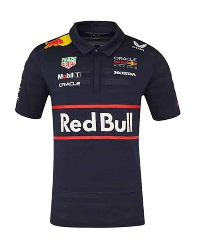 Critique : polo à manches courtes F1 Oracle RB Racing Teamline bleu nuit
